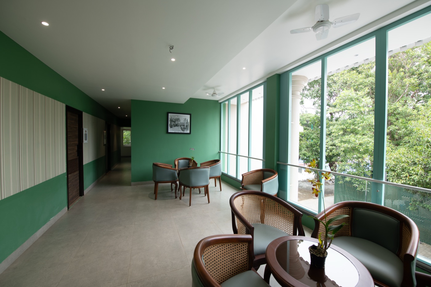 Chambers corridor lounge