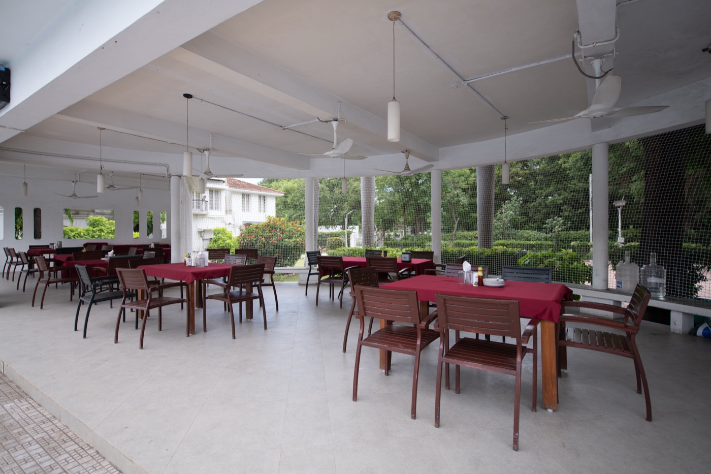Poolside cafe at Madras Gymkhana Club